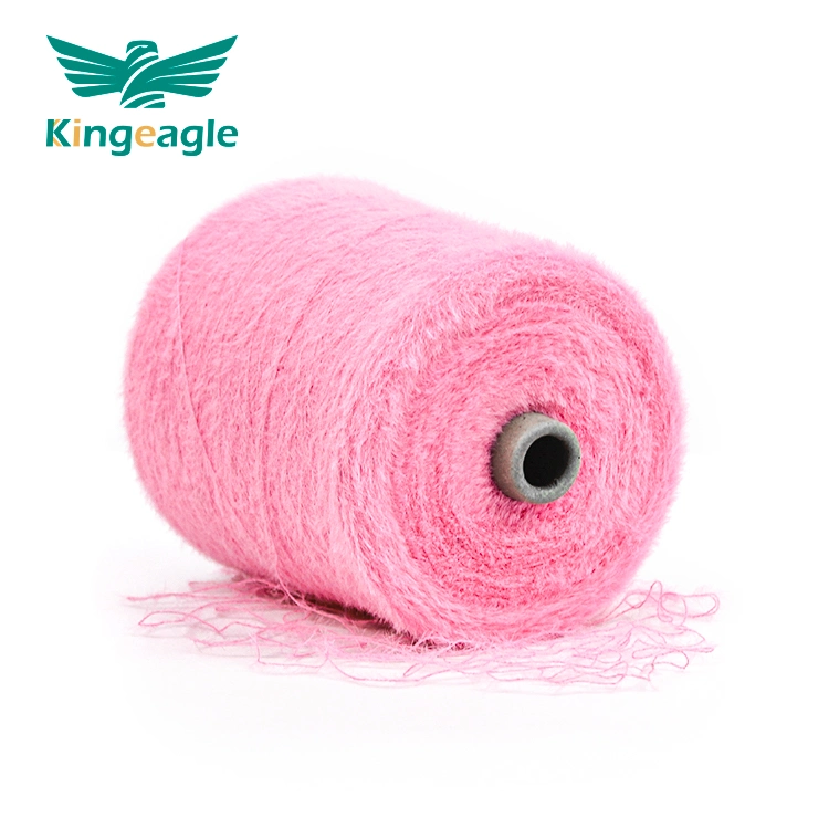 Kingeagle Chine Nylon Fantaisie Plume Mink Cheveux Fil Fabricant pour Tricot 1.3cm
