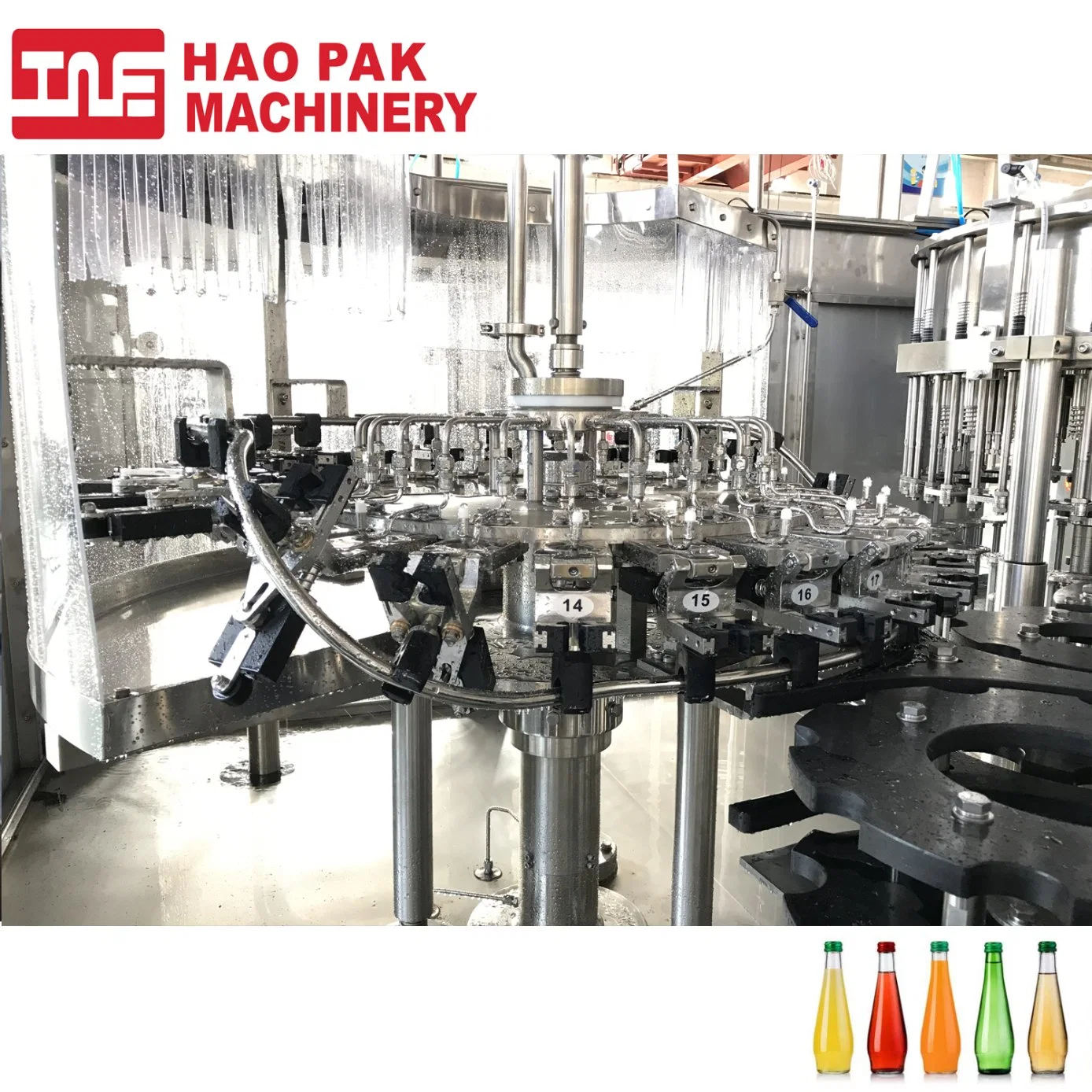 Automatic Glass Bottle Hot Coffee Milk Bottling Filling Sealing Capping Machine