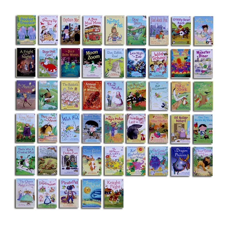 50 livres/Set Usborne ma première lecture la bibliothèque l'anglais Picture Books Bébé Mots de la petite enfance de l'apprentissage pour les enfants de cadeaux