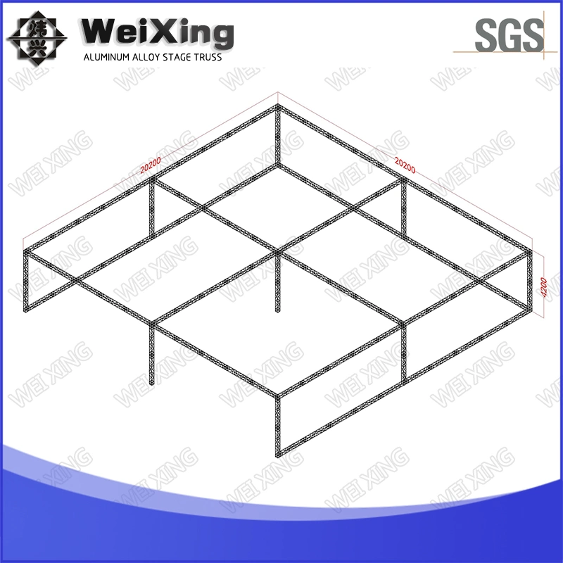 10*8*3 Aluminum Truss Display for Trade Show Booth Exhibition Truss 200*200mm