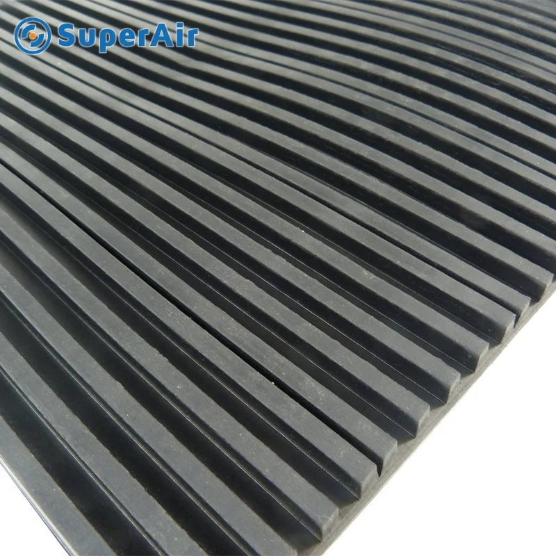 Hot Sell Anti Vibration Ribbed Waffle Pad Rubber Mat Industrial