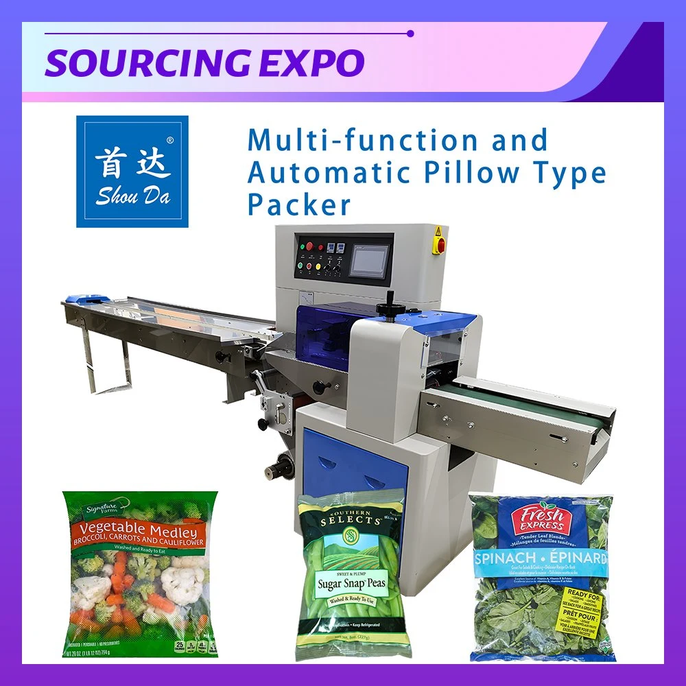 Automatic Pillow Horizontal Packing Machine Shrinking Packing for Confectioneries Candle Bread