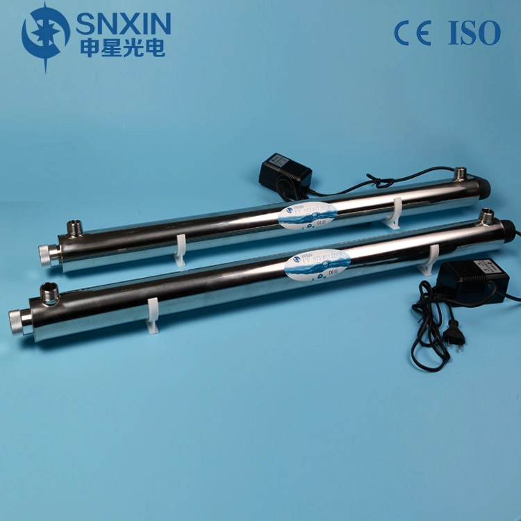 Snxin Brand Hot Sale UV Water Purifier 304ss 55W 12gpm Water Treatment System Drinking Water Filter