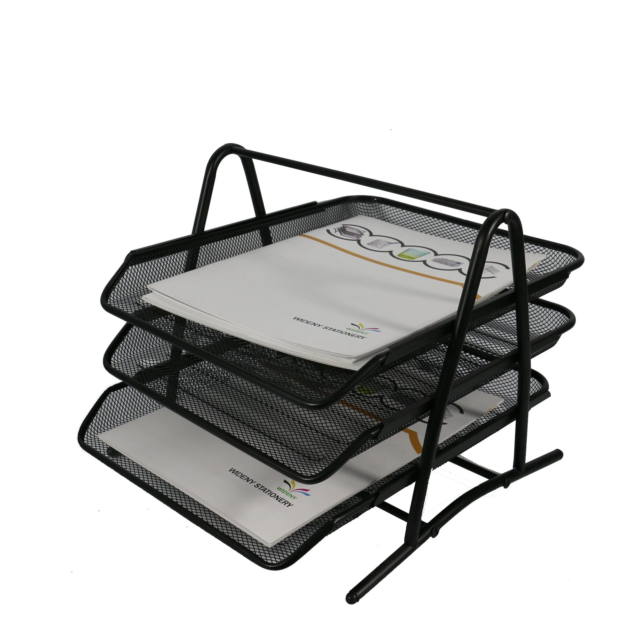 High Quality Mesh Office Stationery Supplies Desk Paper File Tray Organizer