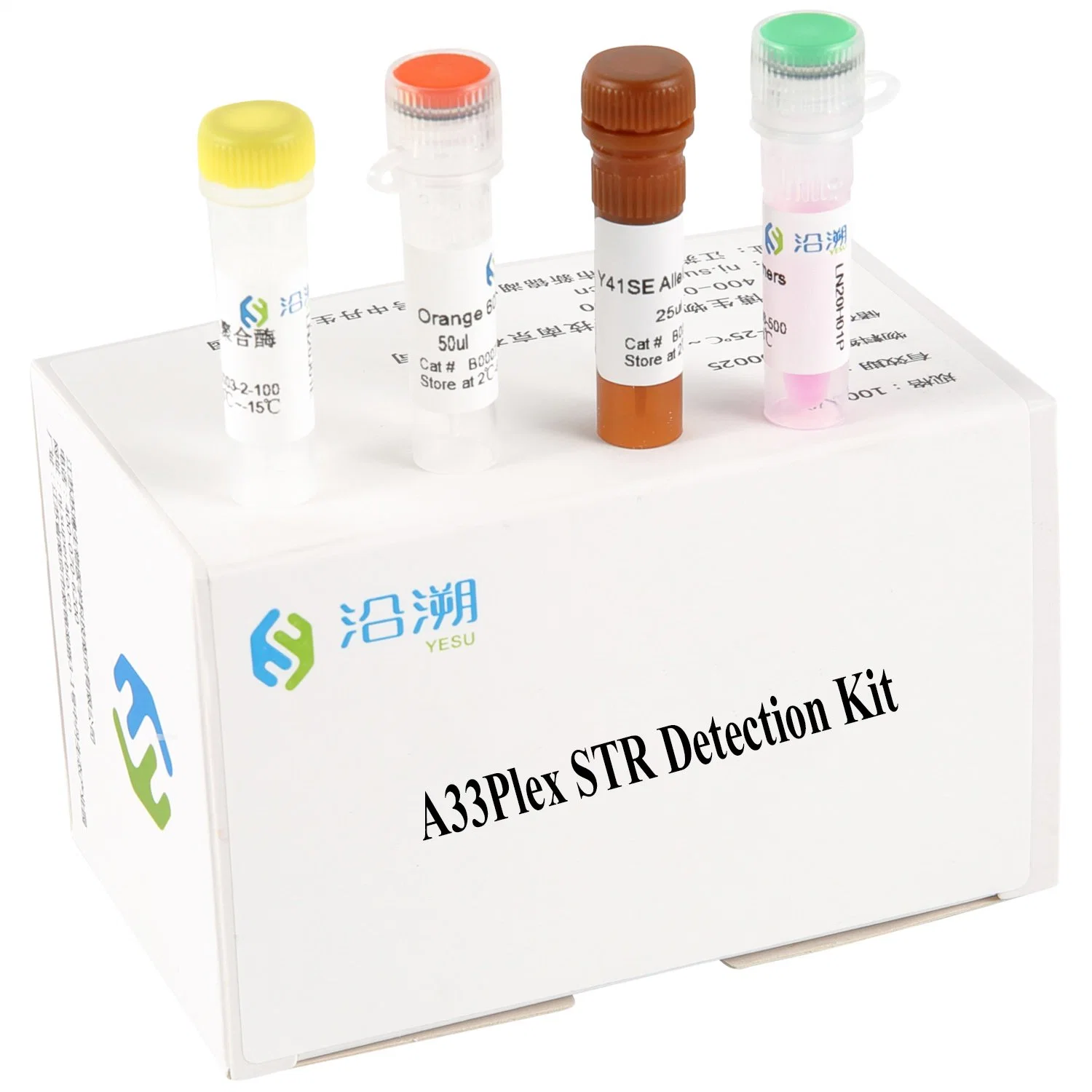 Kit de teste automático 33 loci/Kit de detecção de Str/ADN forense Kit/Teste de paternidade/seis cores reagente para PCR fluorescente/microesferas liofilizadas