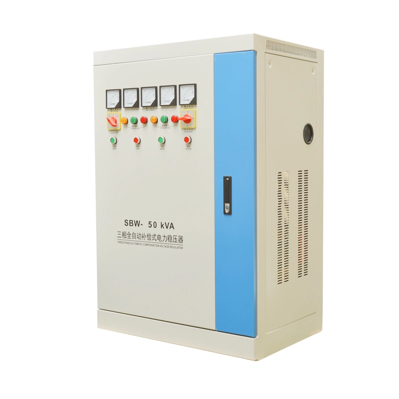 SBW Series 50~600 kVA 380 Volt Automatic Compensation Three Phase AC Power Voltage Protector Stabilizer Industrial