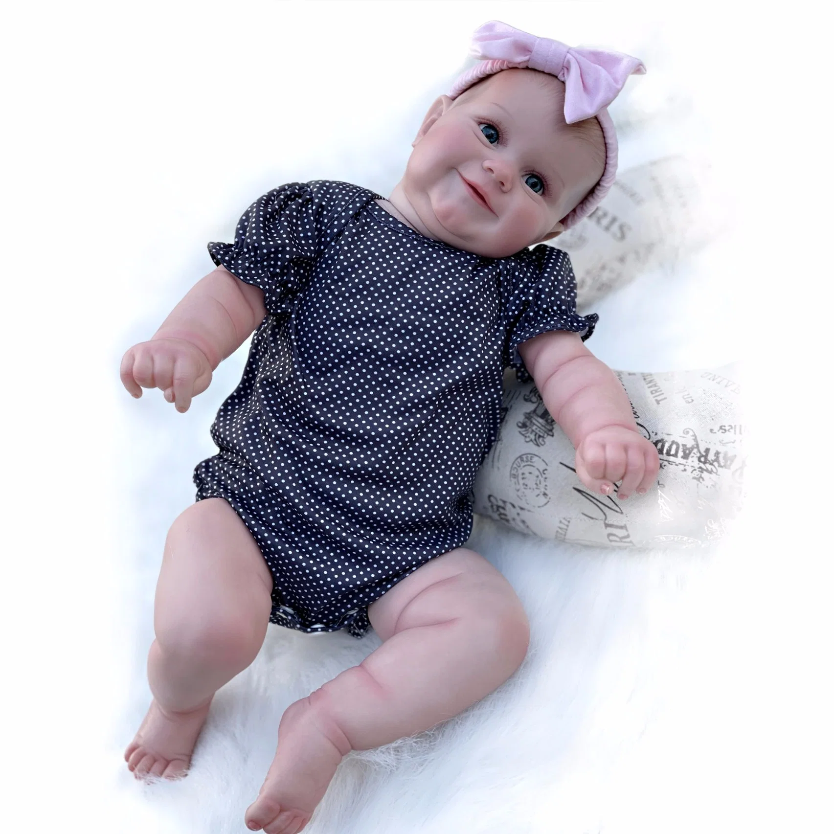 24 Inch Bebe Reborn Maddie 50cm/60cm Two Options Reborn Doll 3D Hand Painting Hair Soft Vinyl Newborn Baby