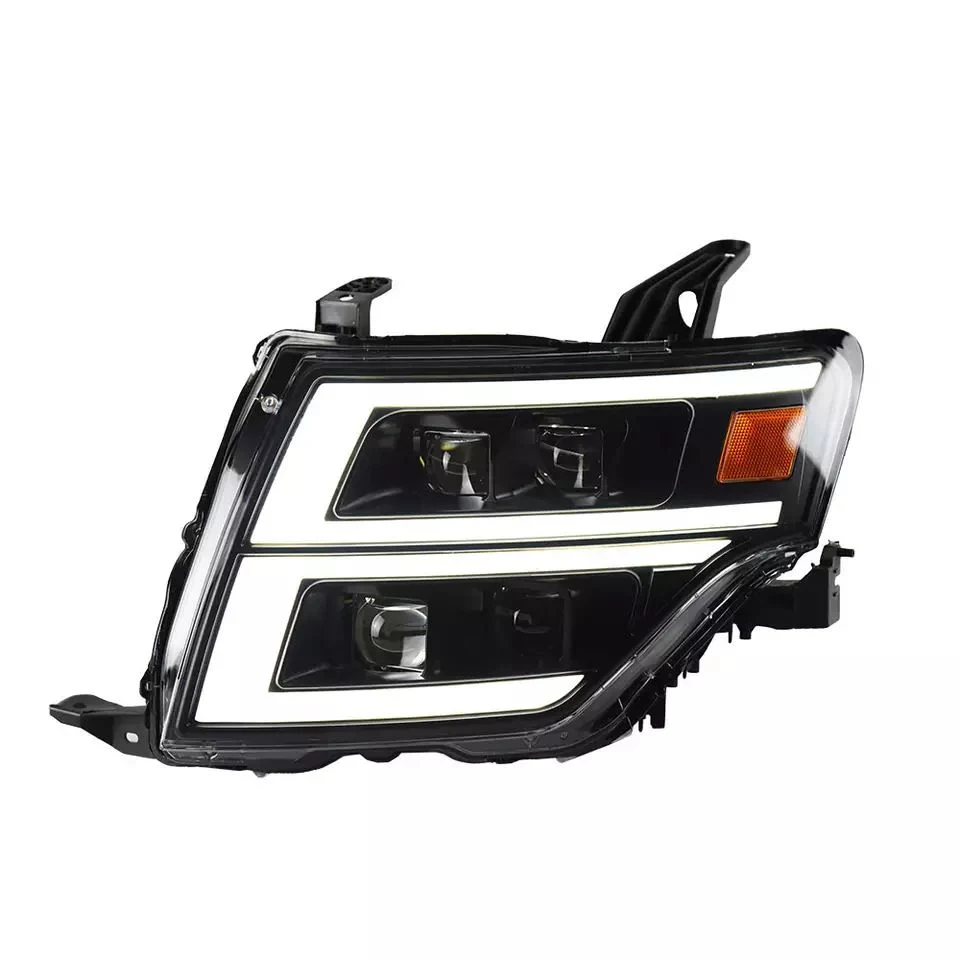 Auto Car Head Light Parts for Mitsubishi Pajero V93 V97 LED Lamps Headlight Replacement DRL Dual Projector Facelift