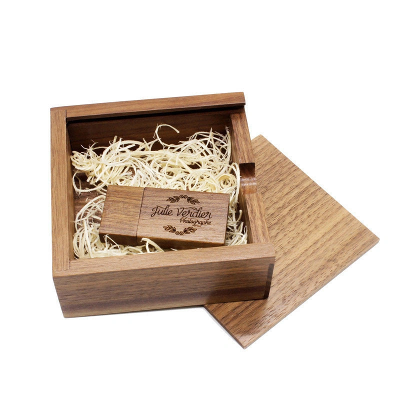 New Product Wooden Model USB 2.0 Square Flash Drive (USB-WD313)