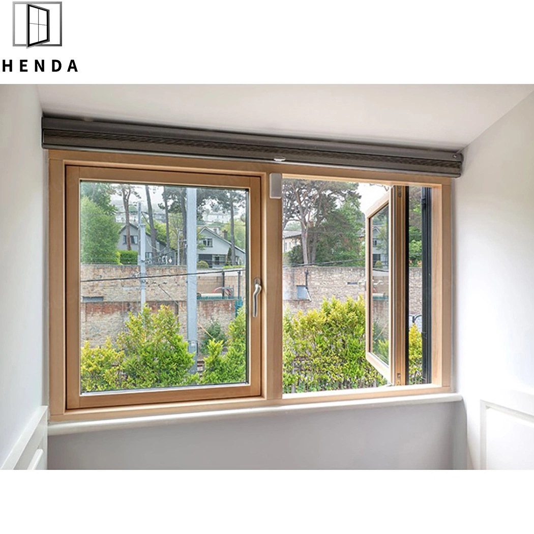 Low E vidrio Doble Hoja ventana de Casement Casa personal aluminio Ventana de Casement Francés
