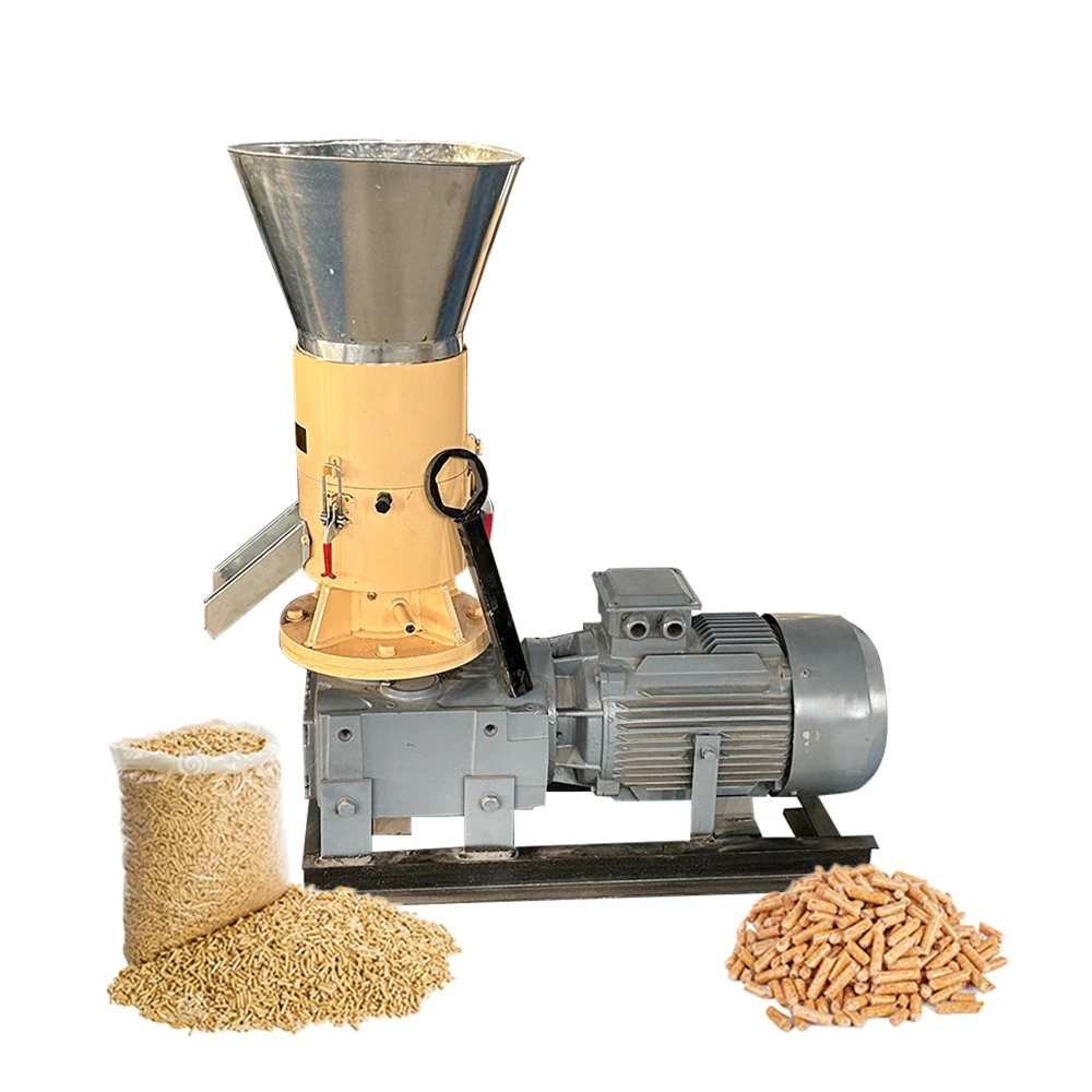 Wood Granulator Gas Powered Small Wood Pellet Machine Biomass Fertilizer Making Machine