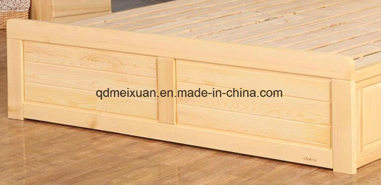 Solid Wooden Bed Modern Double Beds (M-X2289)