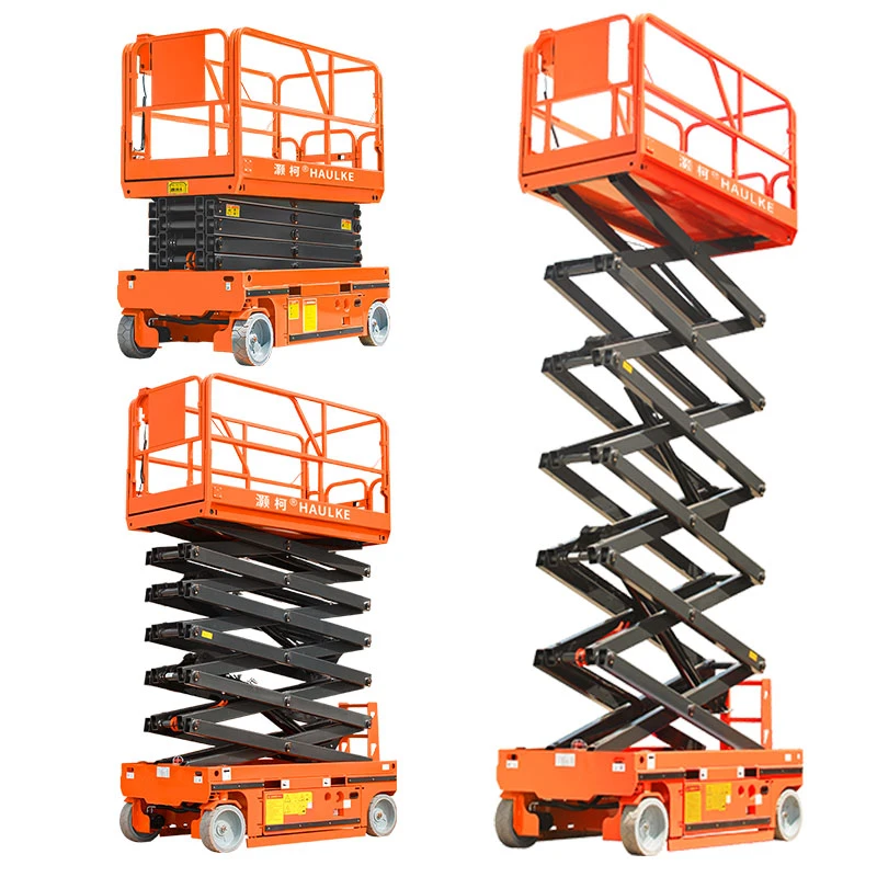 200kg Hydraulic Battery Power Self Propelled Scissor Lift Platform