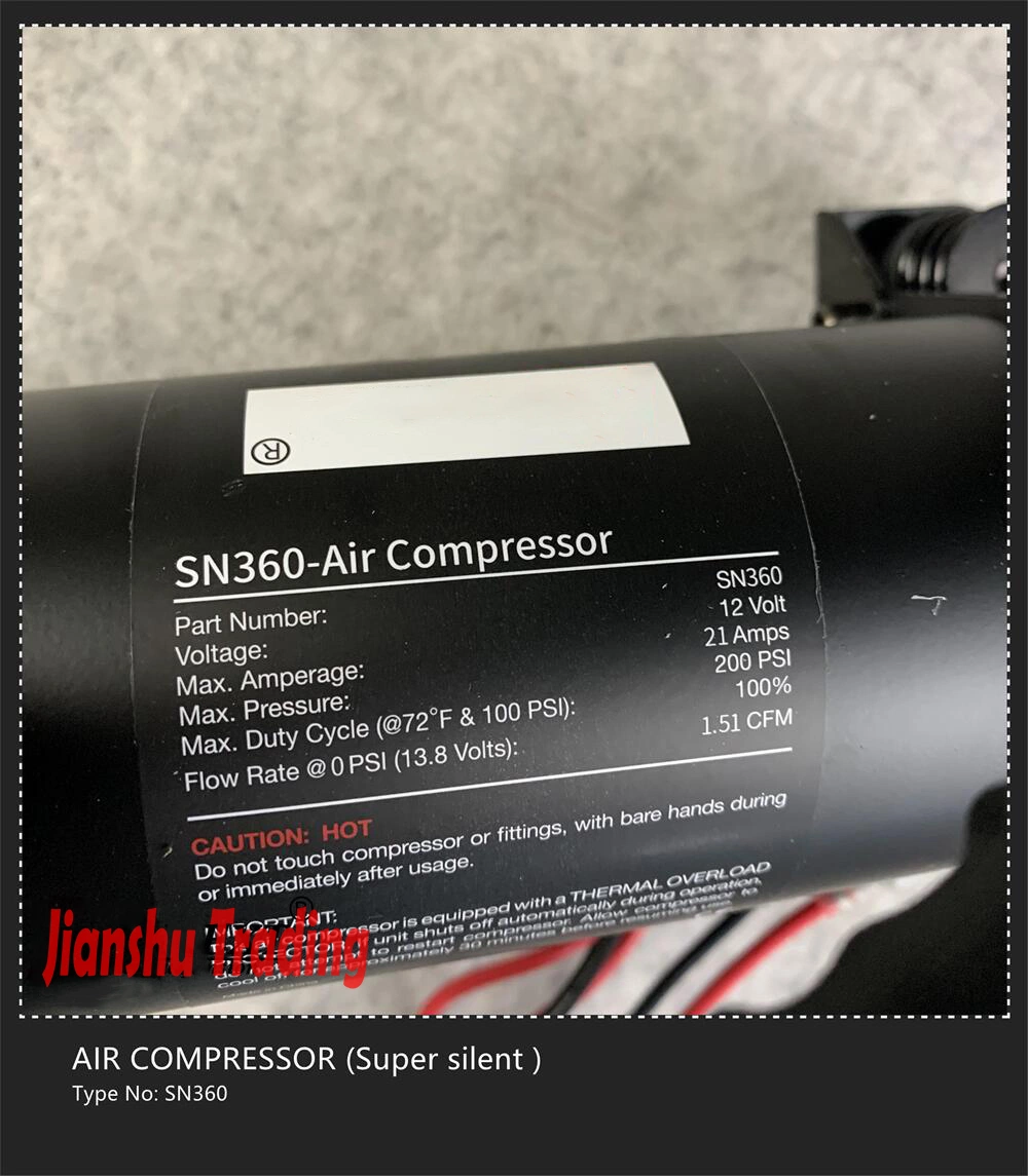 Sn360 /Super Silent Air Pump Air Compressor pneumatic Air Suspension System Spare Parts Tunning Vehicle Parts