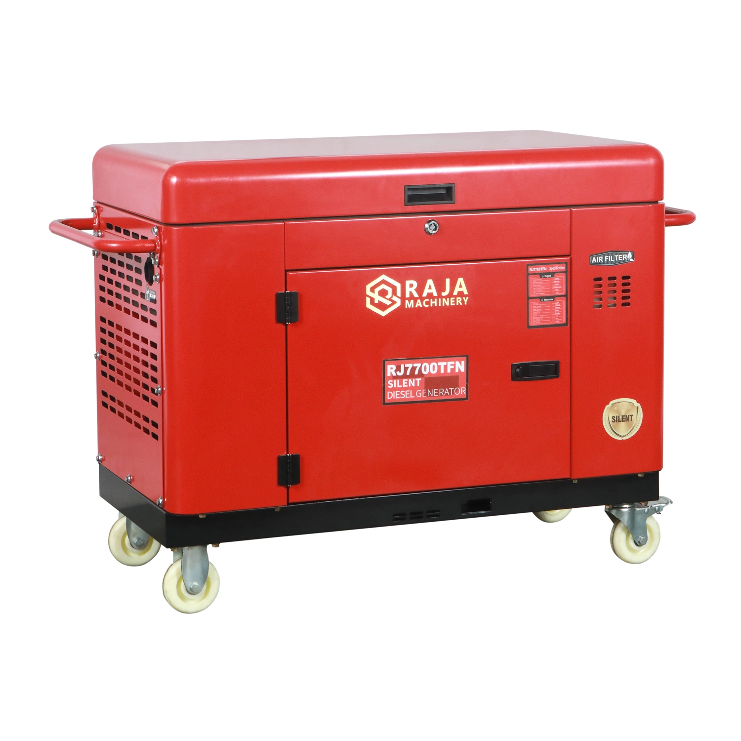 Good Safety 50HZ 6.5KVA 6.5KW 6500W Soundproof Diesel Generator Set