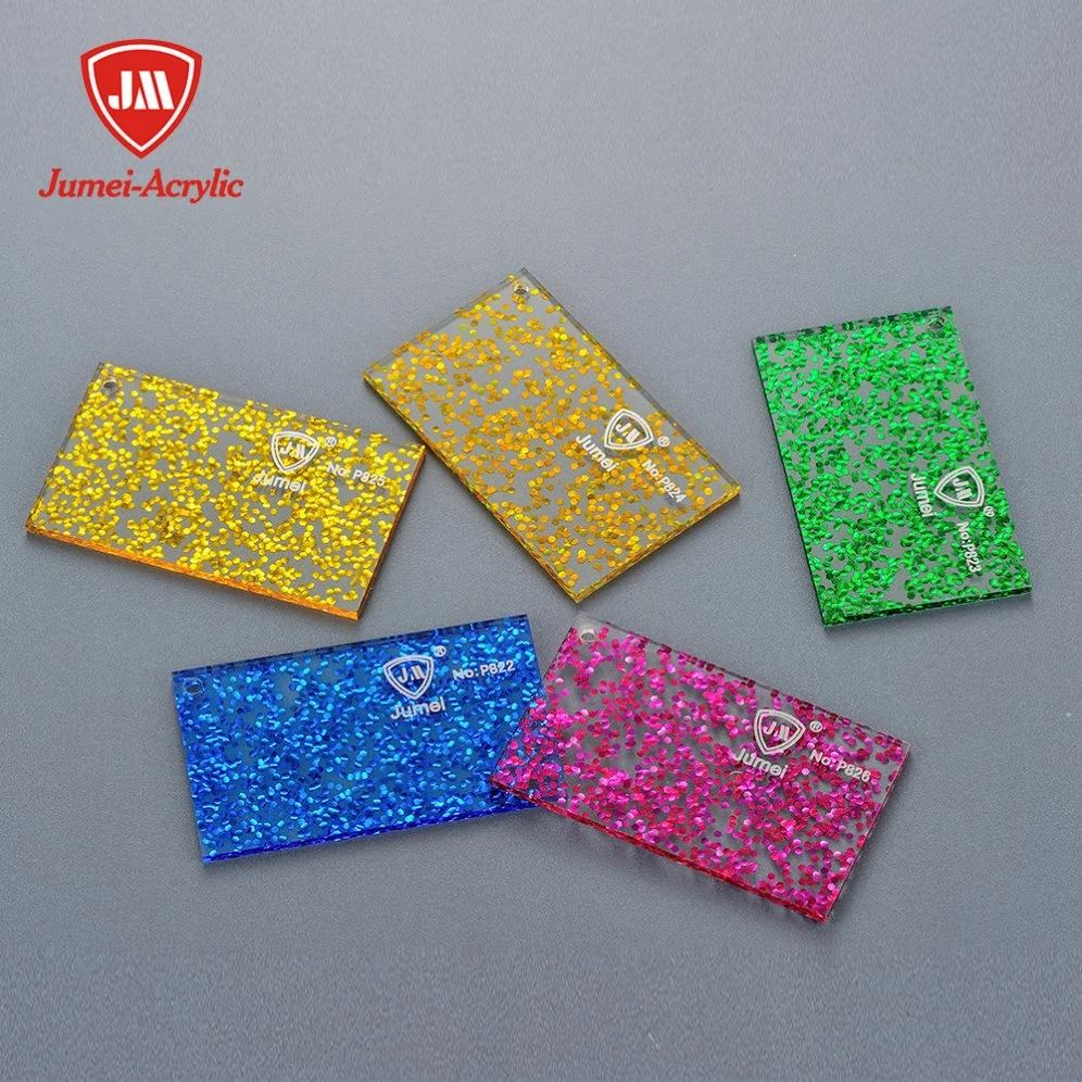 CE Approved Plastic Products Glitter/Fabric Acrylic Sheet with Excellent Materials