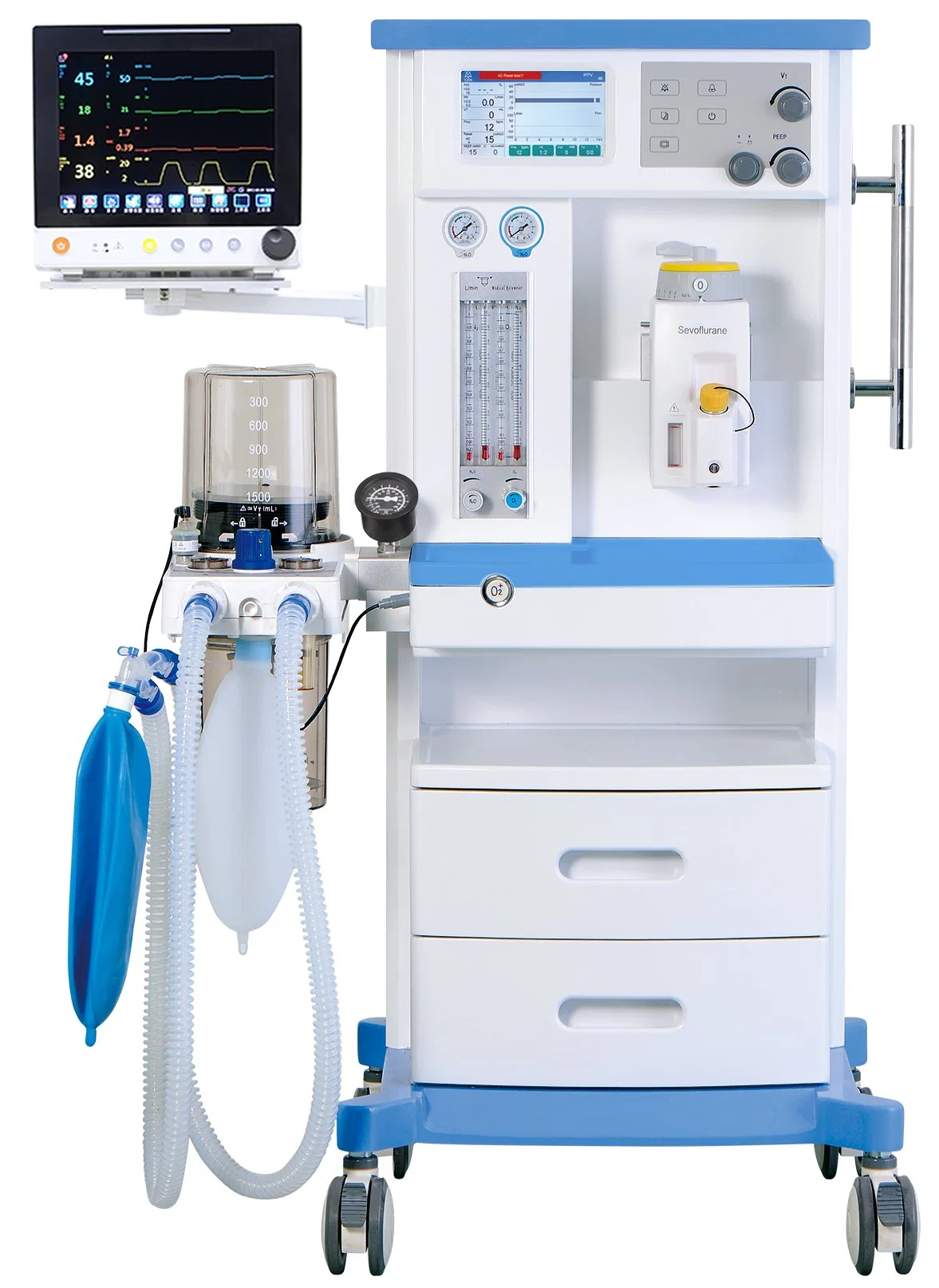 CE & ISO Approved Superstar S6100d Anesthesia System for Hospital / Clinic