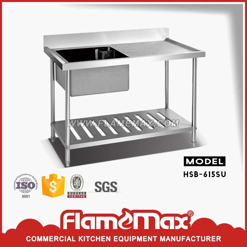 Stainless Steel Triple Sink Table (HST-718)