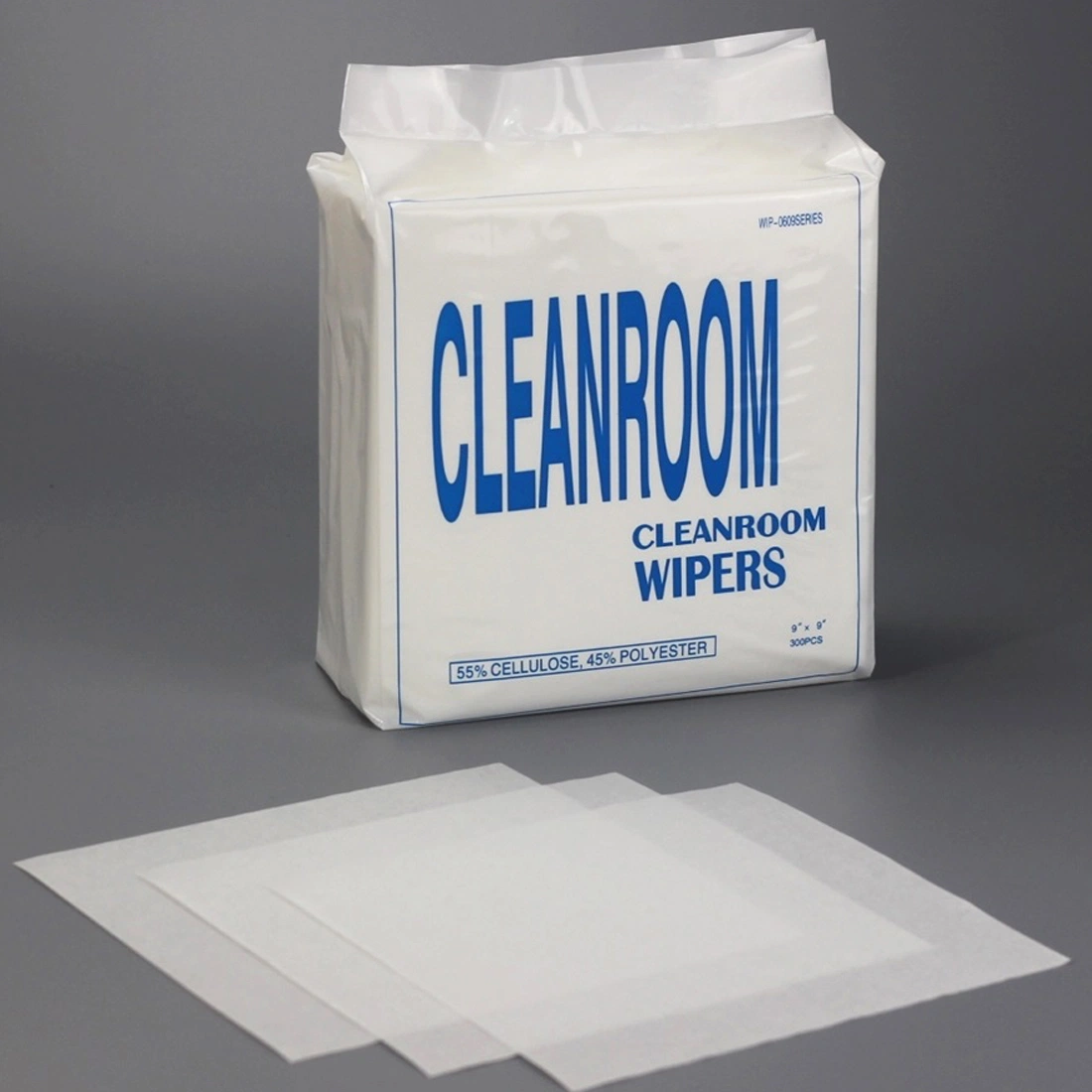 55% Cellulose 45% Polyester Spun Lace Nonwoven Cleaning Industrial Wipes Cleanroom Wipe