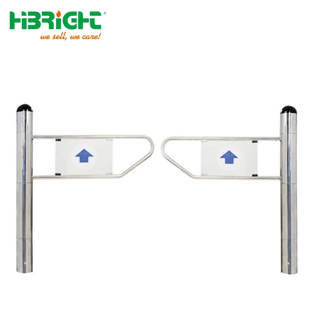 Double Swing Access Control System Turnstile Barrier for Supermarket