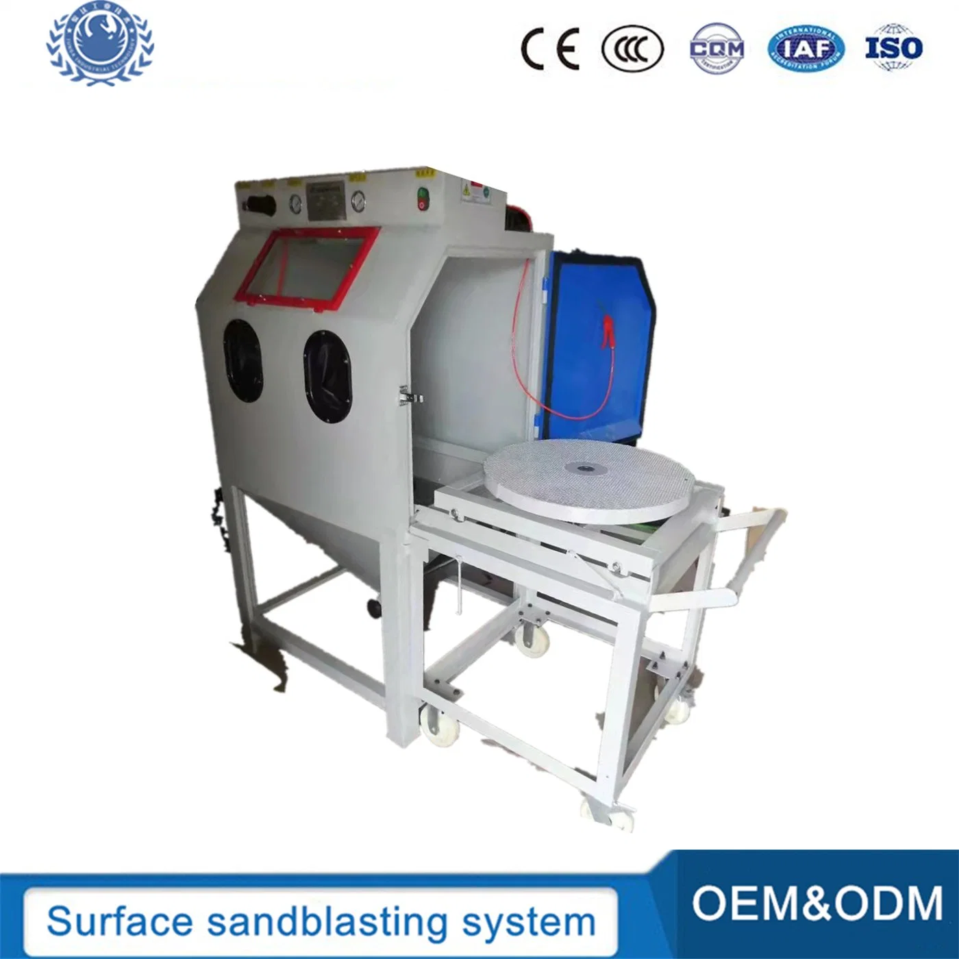 Wet Glass Bead Blasting Cabinet Metal Part Surface Cleaning Coating