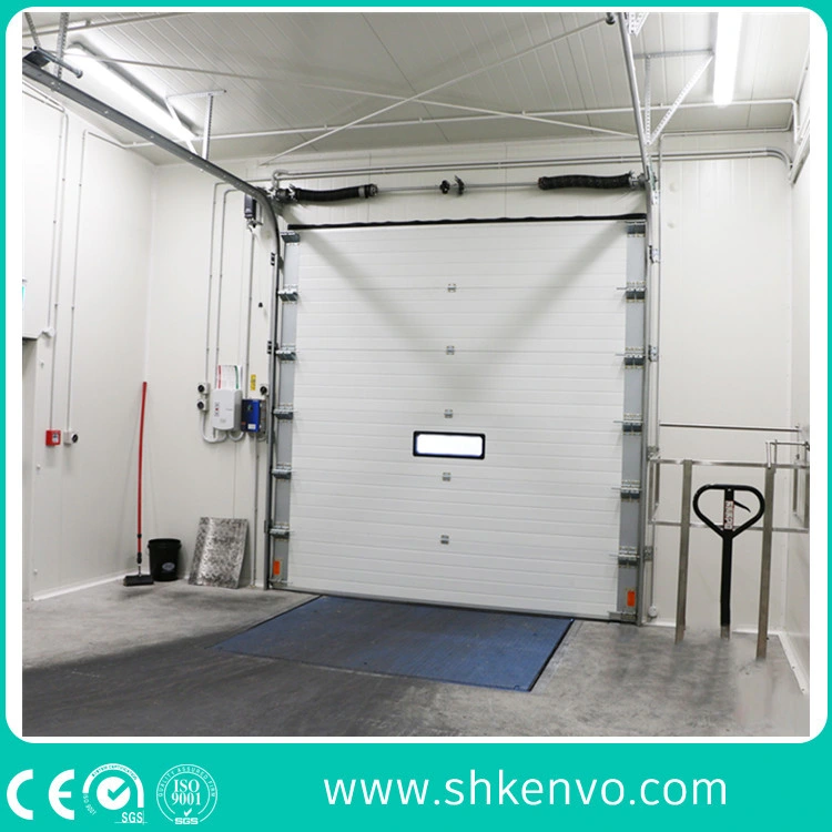 Industrial Automatic Overhead Steel Thermal Insulated Vertical Lifting Roll up Metal Exterior Garage or Sectional Door for Warehouse and Loading Docks