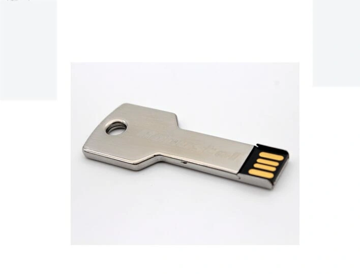 2016 Newest Promotional Gift 2GB / 4GB / 8GB / 16GB Metal Key Shape U Disk with Logo Custom