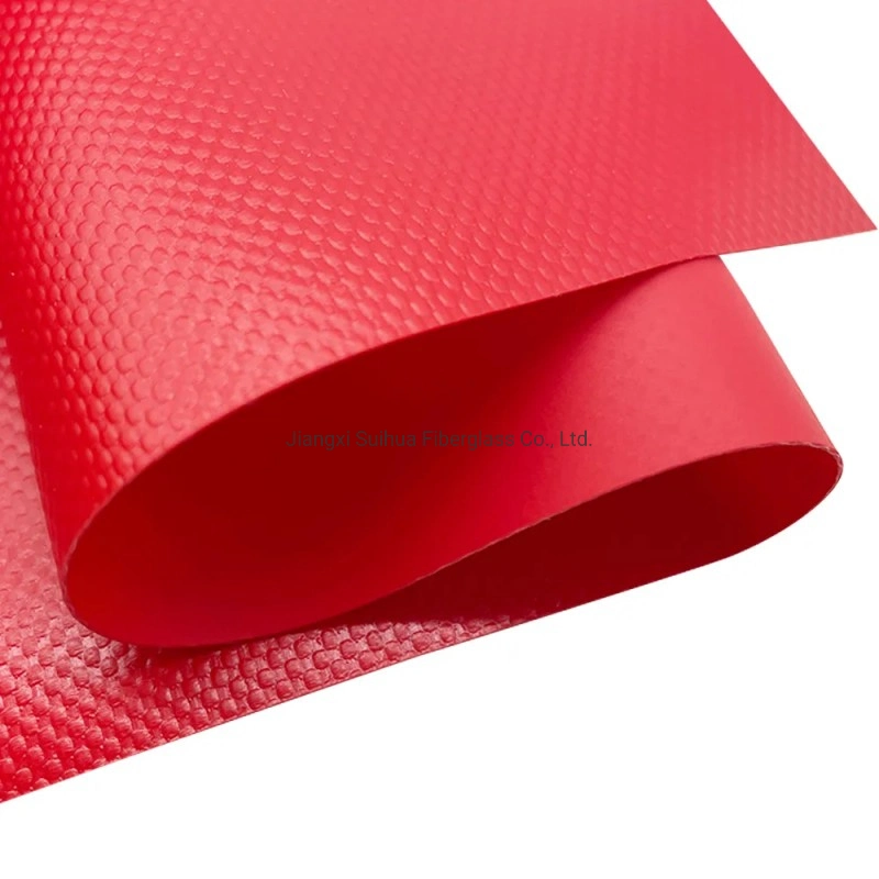Recubierto de PVC LONA lona mayorista de material impermeable de tejido de fibra de vidrio recubierto de PVC
