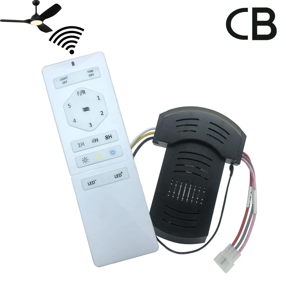 Radio Wireless Timer Function 5 Speed Receiver and Remote of Fan Lamp