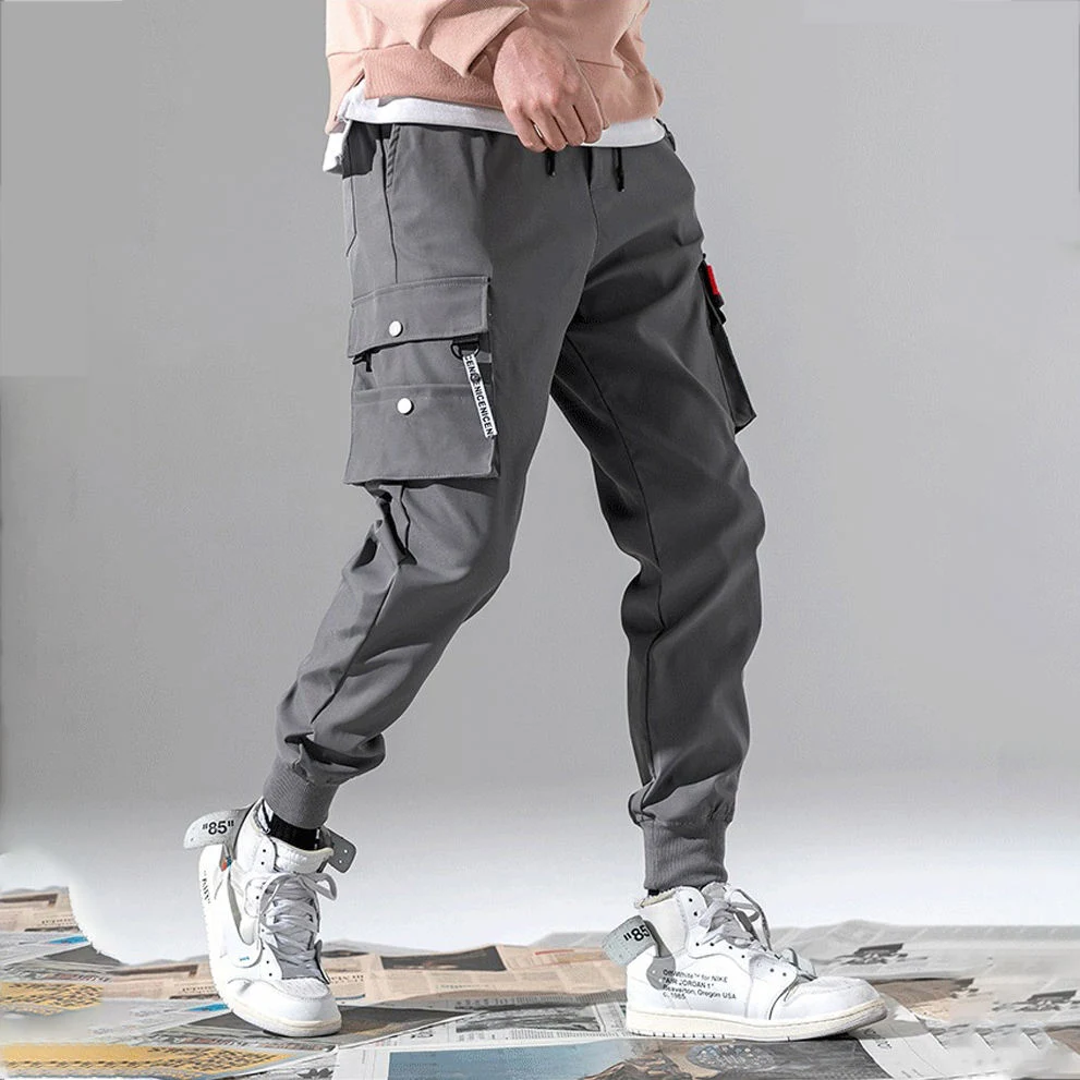 Verano personalizada Mens corredores Multi-Pocket Pantalones Windproof carga elástica resistente al agua Tamaño Plus los pantalones de hombres y pantalones pantalones de carga