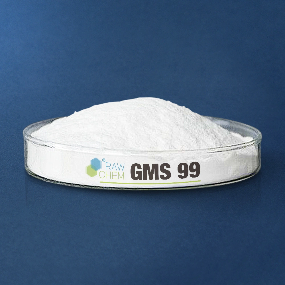 El GMS de grado cosmético de un 99% de glicerol Monostearate para Latex