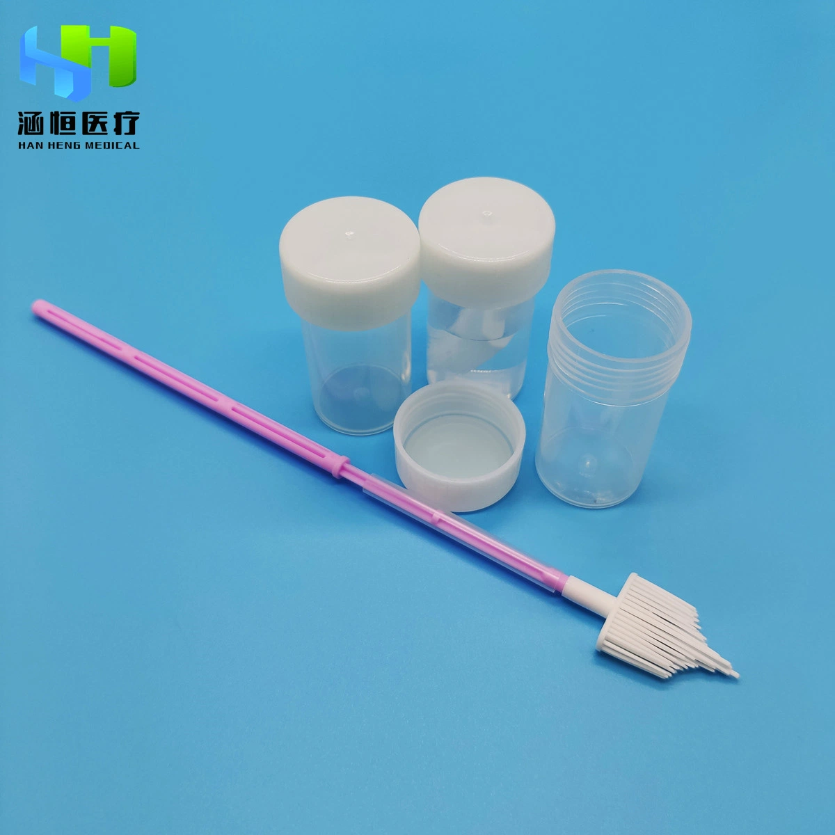 High Quality Medical Specimens Tubes with Sterile Cytology Brushes Cervical Brush for Cell Sampling with CE FDA FSC