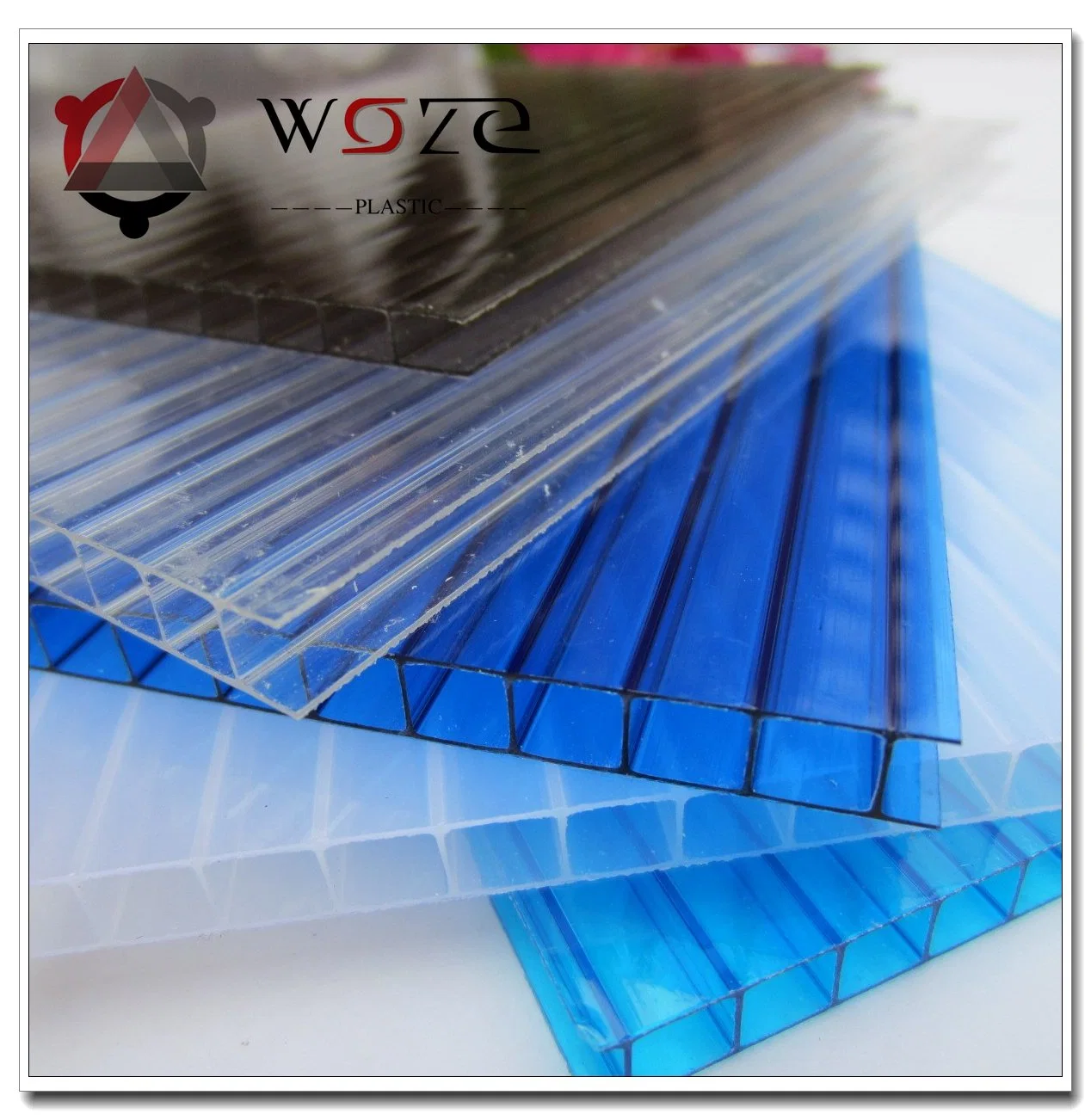 12mm Twin Wall Colored Lexan Hollow Polycarbonate Sheet