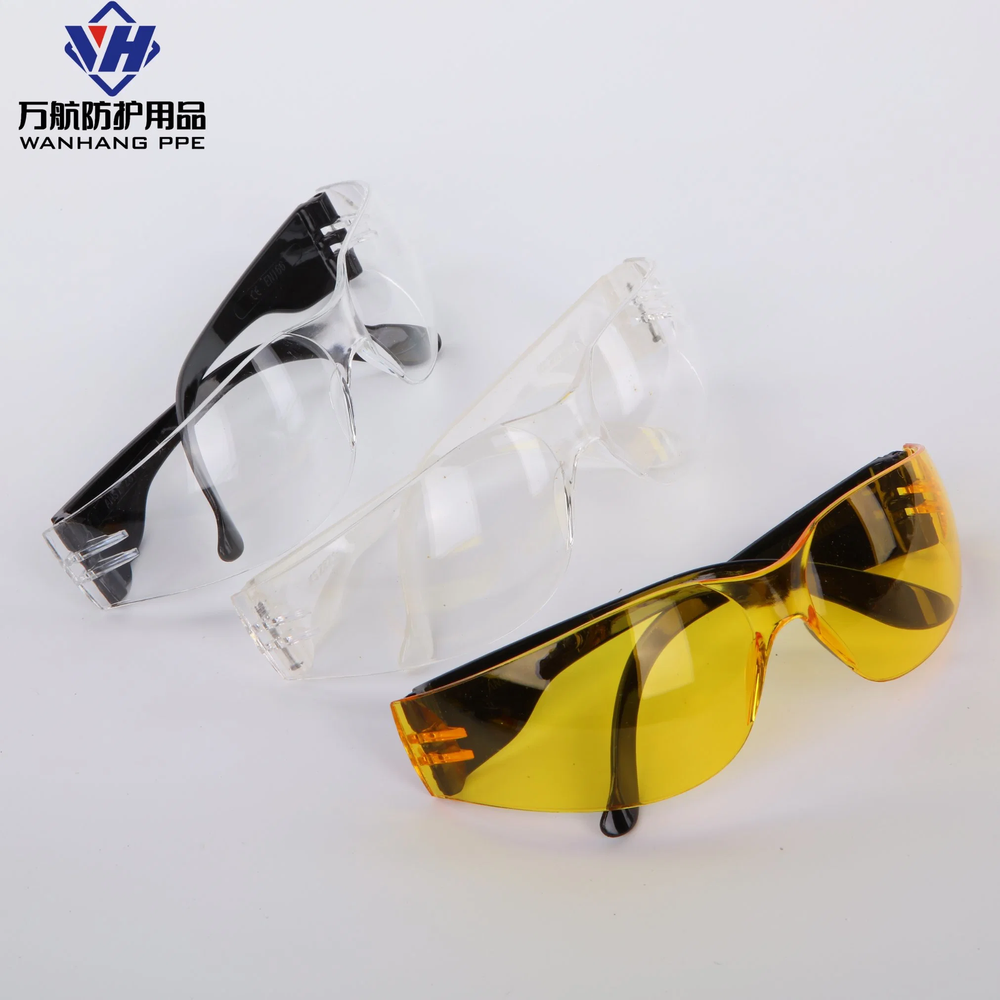 Hot Selling ANSI Z87.1 PC Anti Scratch Safety Goggle Sport Eyewear Glasses Optical Clear Glasses Industrial Equipment