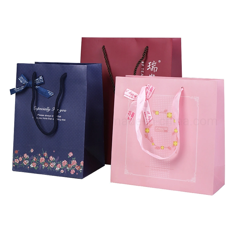 Custom Eco Friendly Luxury Packaging Gift Jewelry Bag Cream-Colored Shopping Bag