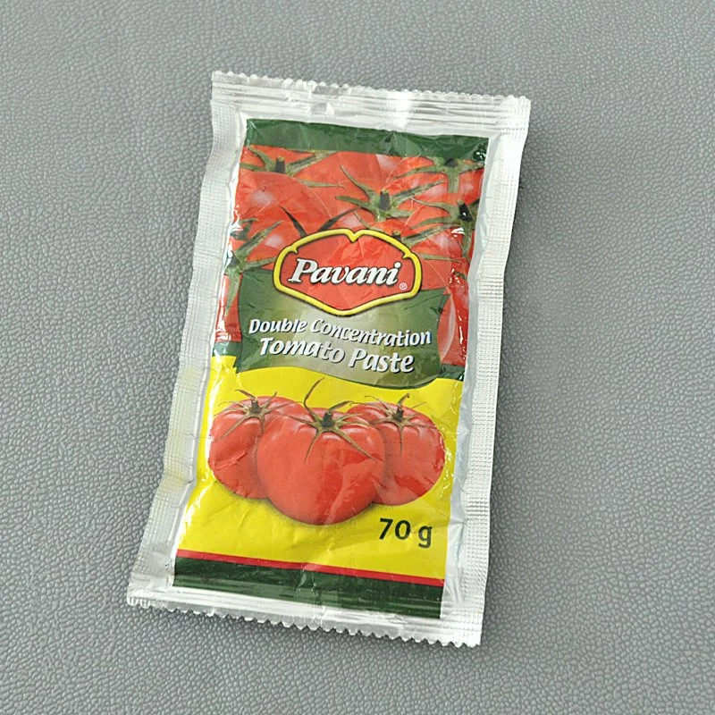 Food Grade Plastic Film Packaging for Tomato Pulp of Kfc