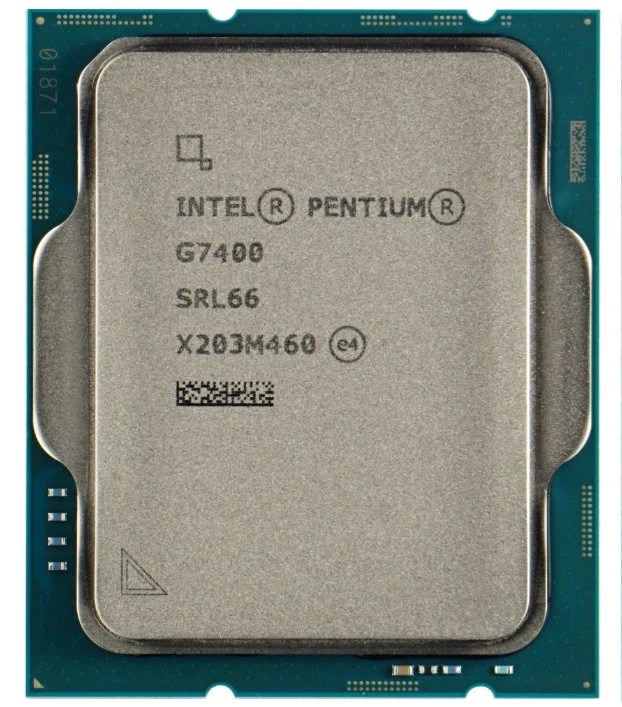 Original mejor precio de oro Intel Pentium G7400 3.70GHz de Procesador CPU Alder Lago SRL66 procesador LGA 1700 para PC de escritorio