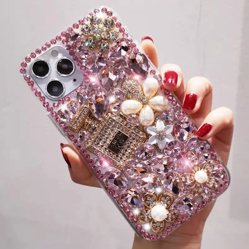 High quality/High cost performance  Silicone Mobile Phone Case TPU Fashion Luxury Diamond Back Cover for iPhone 11 12 13