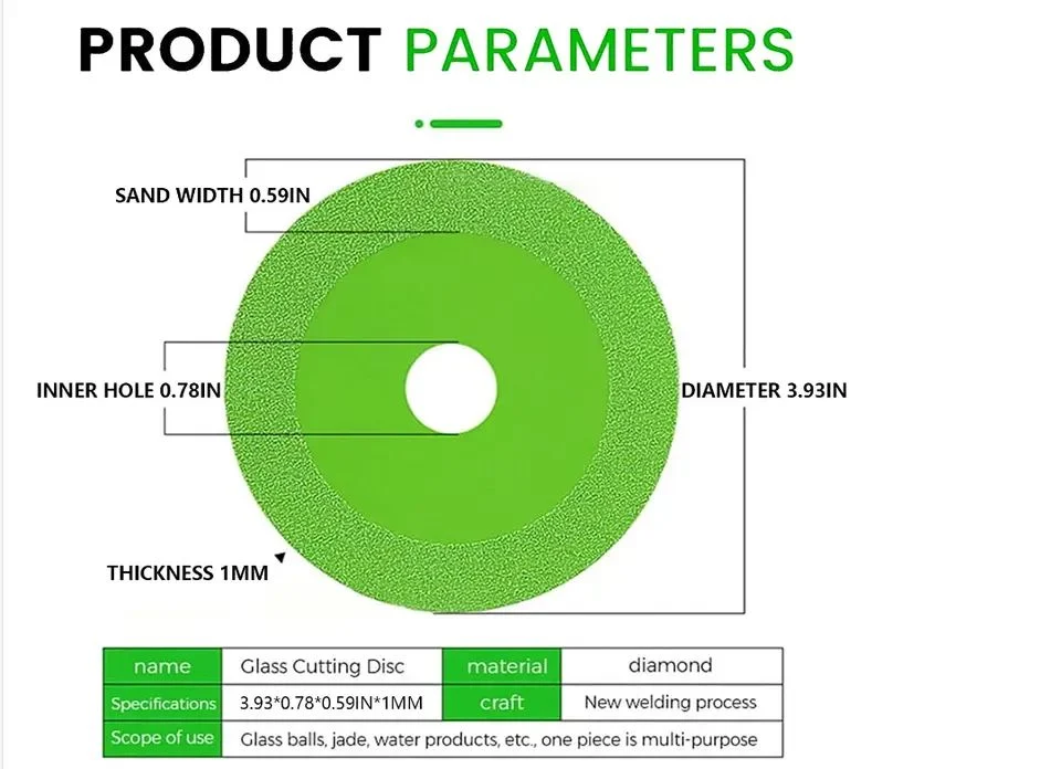 High Performance Custom 9" 16" Diamond Cutting Discs for Glass/Tile