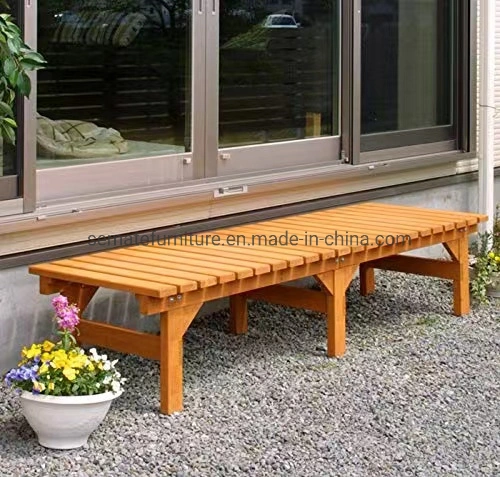 Meilleures ventes intérieur extérieur de siège en bois mobilier de banc en bois chaise de banc pour la maison, jardin, patio, parc, terrasse