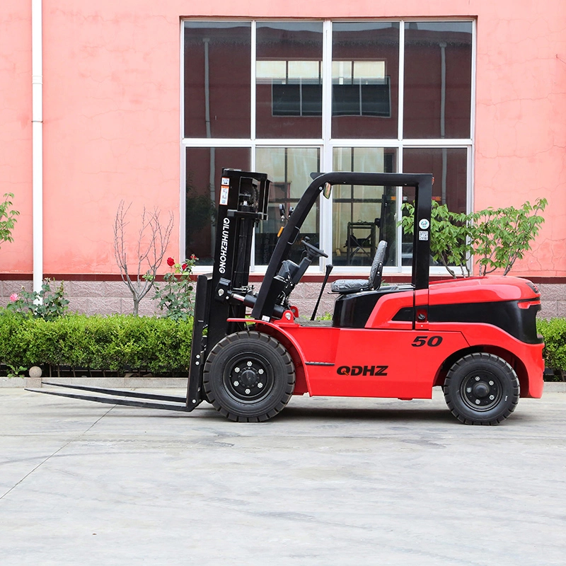 5 Tons Industrial Truck Hydraulic LPG Transmission Diesel Balance Forklift for Sale