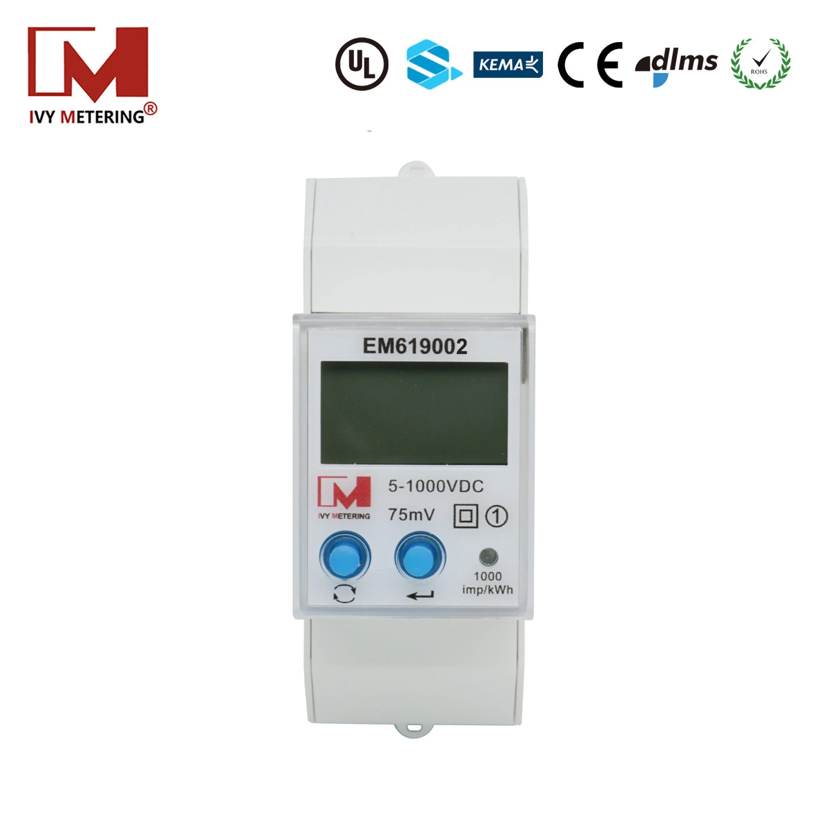 100A 750V Solar Net Energy RS485 DC Power Voltage Monitoring Meter for PV Strings