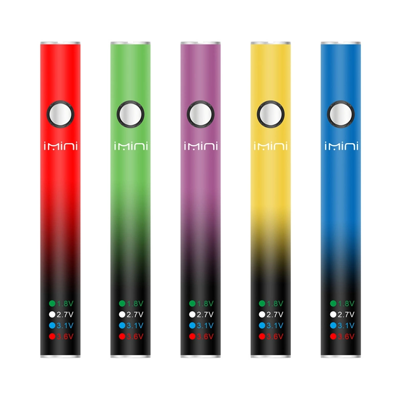 2023 Hot Selling Colorful 510 Thread USB Cable Rechargeable Preheat and Variable Voltage Vape Pen Battery Five Special Colors Vape Battery Kit