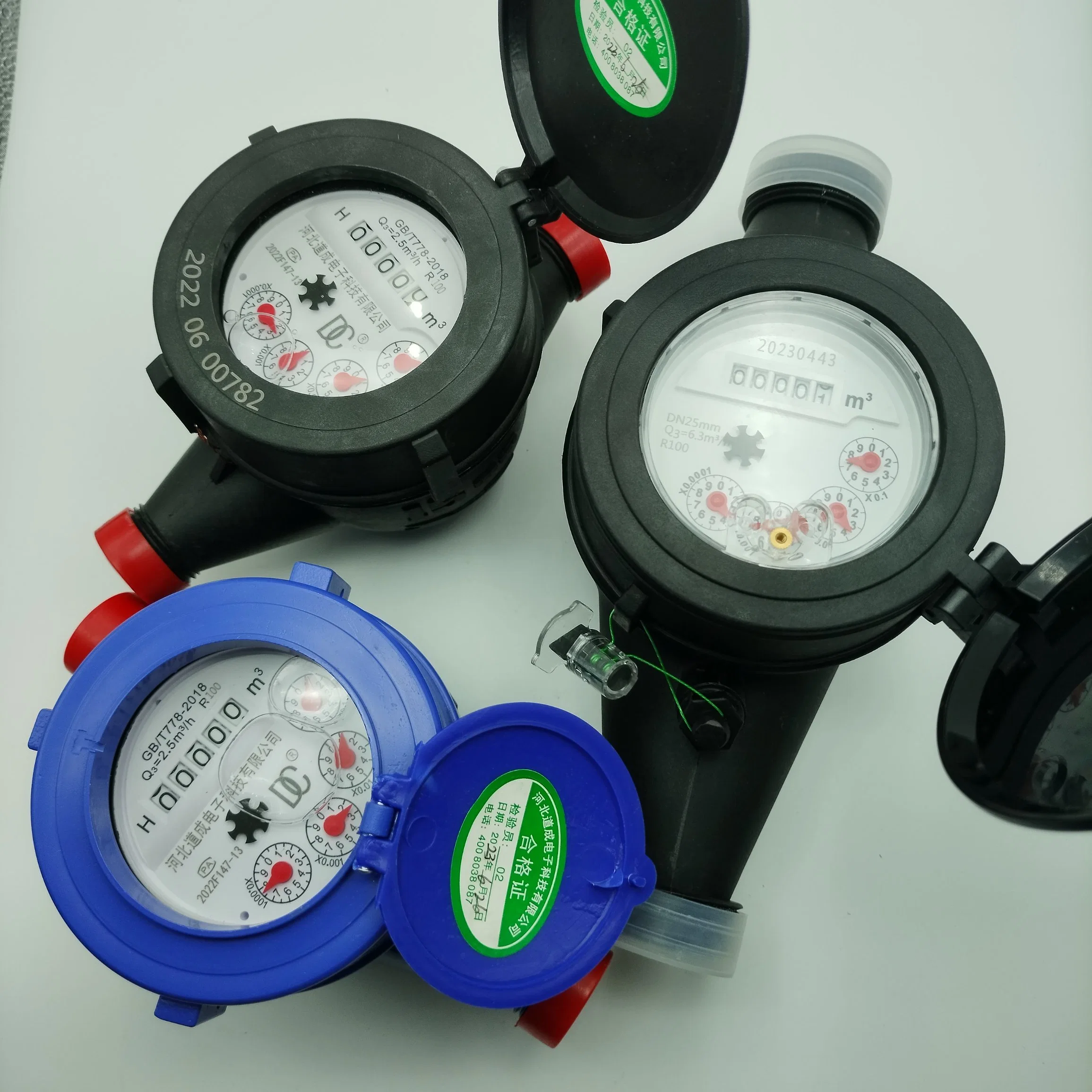 3/4" Pulse Hole Dry Dail Mechanical Multi Jet Water Meter