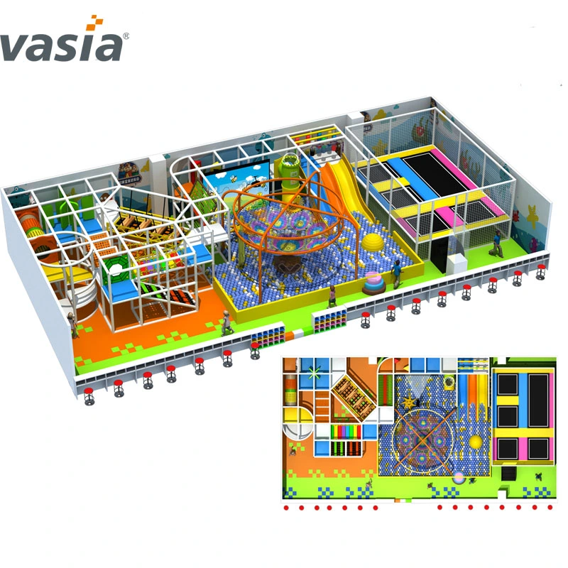 As crianças pré-escolares Preço parque infantil interior macio para crianças Estacionamento de equipamento de escalada comercial playground coberto