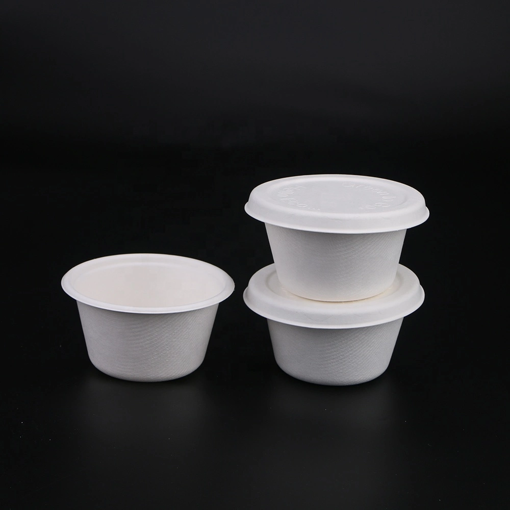 Umweltfreundliche Großhandel/Lieferant Take-out Small Cup 4 Oz Bagasse Cup biologisch abbaubar Geschirr