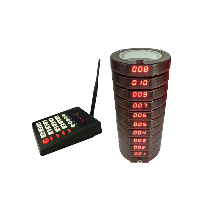 Wirelesslinkx Restaurante Buzzer Pager Wireless Paging Guest Calling System for Cafe sobremesa Shop Igreja Food Truck / Court