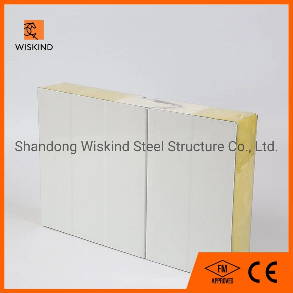 Fire Resistance Sound Absorption Glass Wool Rock Wool Composite Panel for Warehouse/Workshop/Storage