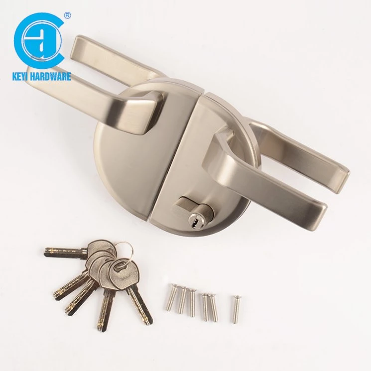 Keyi Metal Kg-10d Semicircle Glass Door Handle Lock