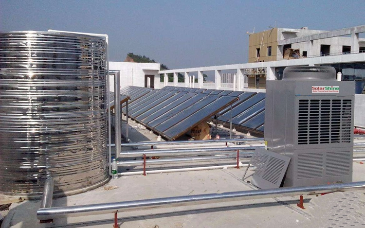 Solar Panel Heat Pump Combination Solar Water Heater for Residential Buildings